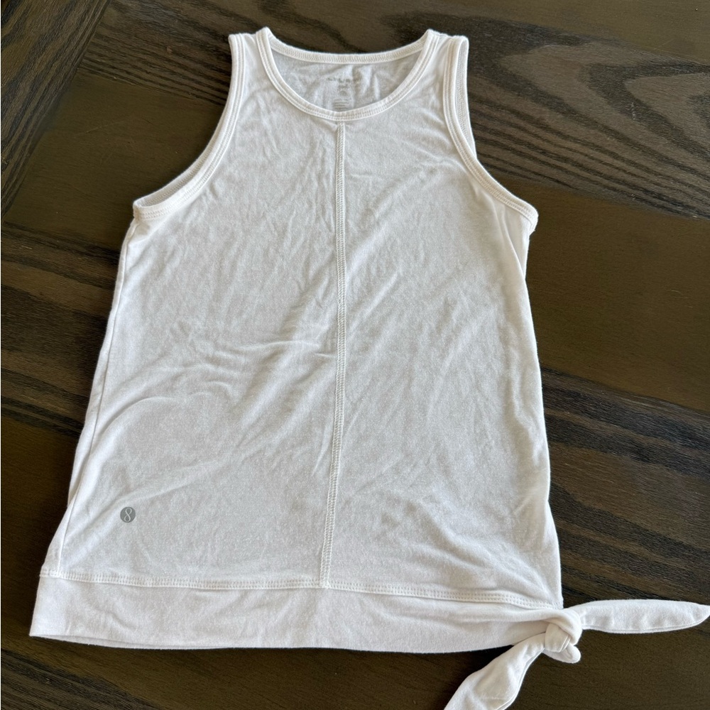 Layer 8 White Kids Tank Top